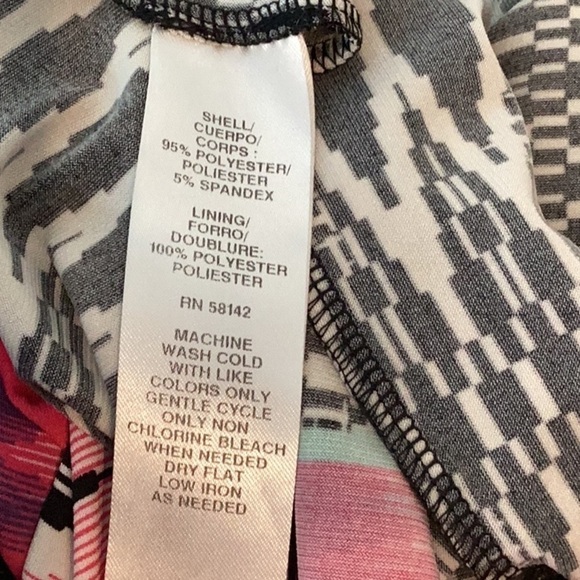 London Times V-Neck Dress Multicolored Size 22W - Picture 9 of 9